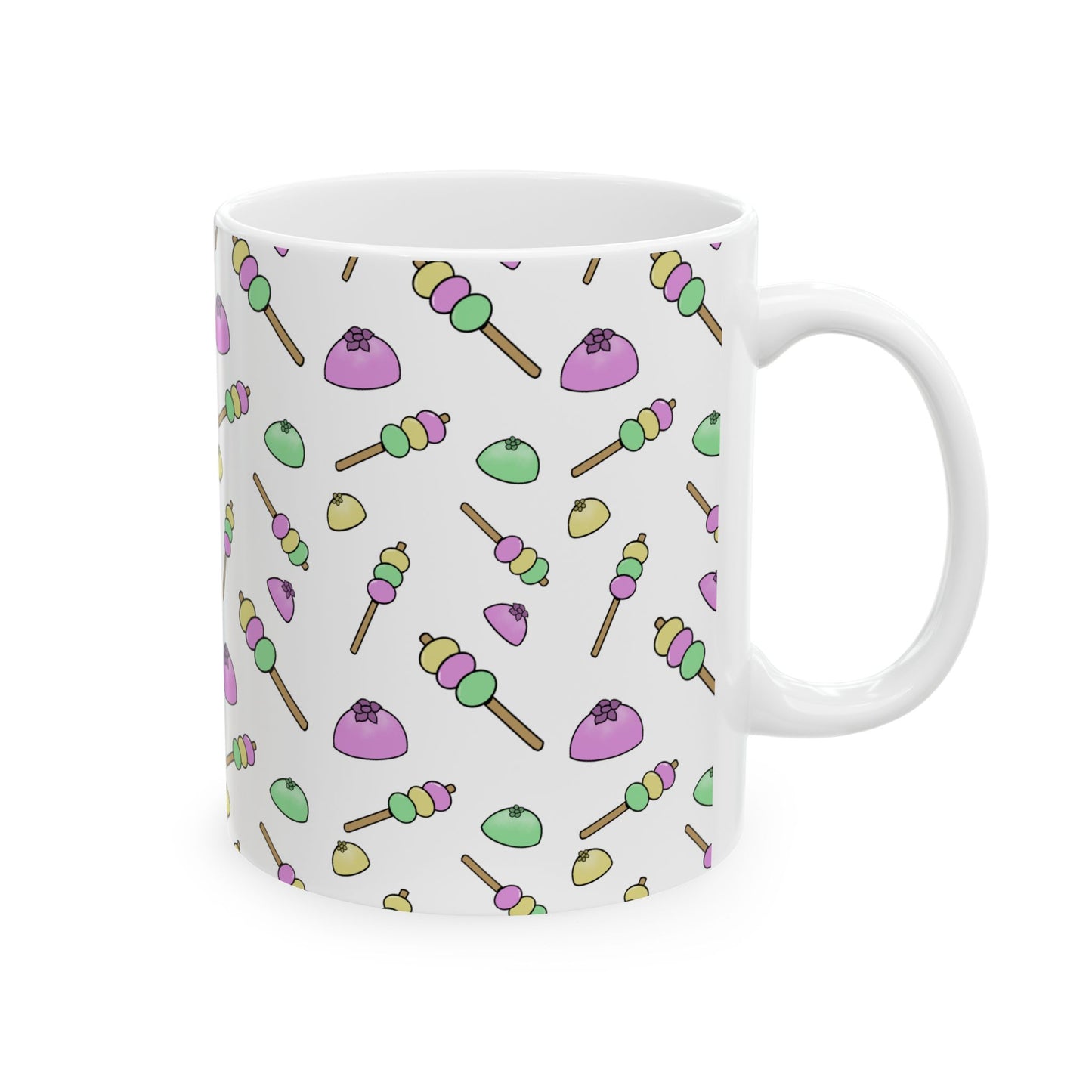 Shinto Playful Foodie Ceramic Mug - Cute Dessert Design (11oz, 15oz)