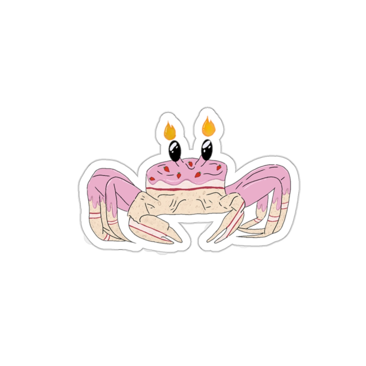 Velvet, the crab cake-Stickers for laptops and journals