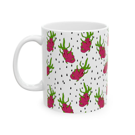 Isabella Dragon Fruit Ceramic Mug, (11oz, 15oz)