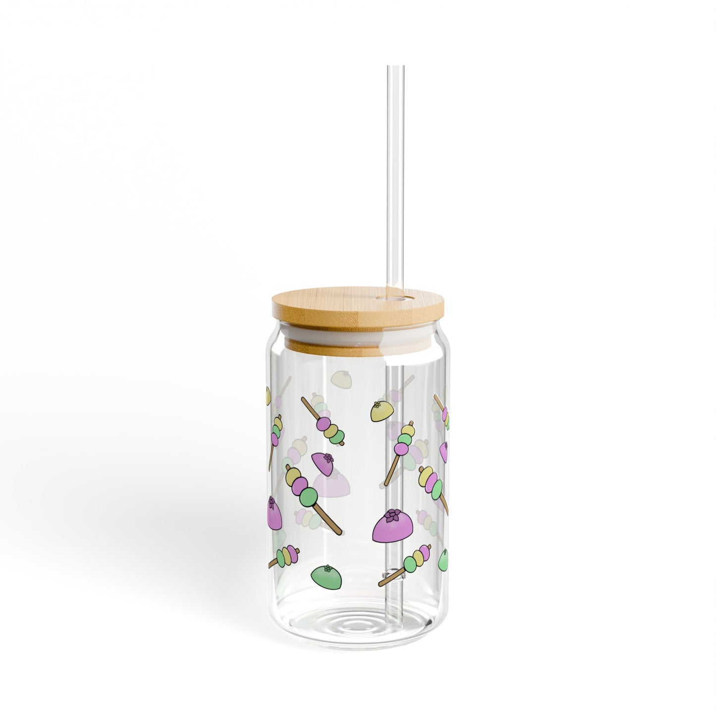 Shinto's 16oz Sipper Glass with Eco-Friendly Bamboo Lid - Perfect for Parties or Everyday Use