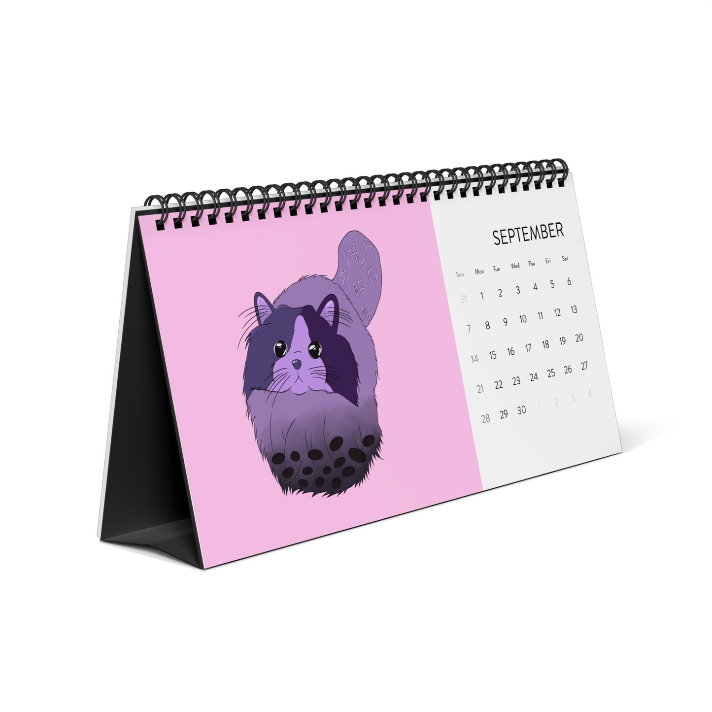 Cute 2025 Desktop Calendar - A Sweet Treat Year with Adorable Animals