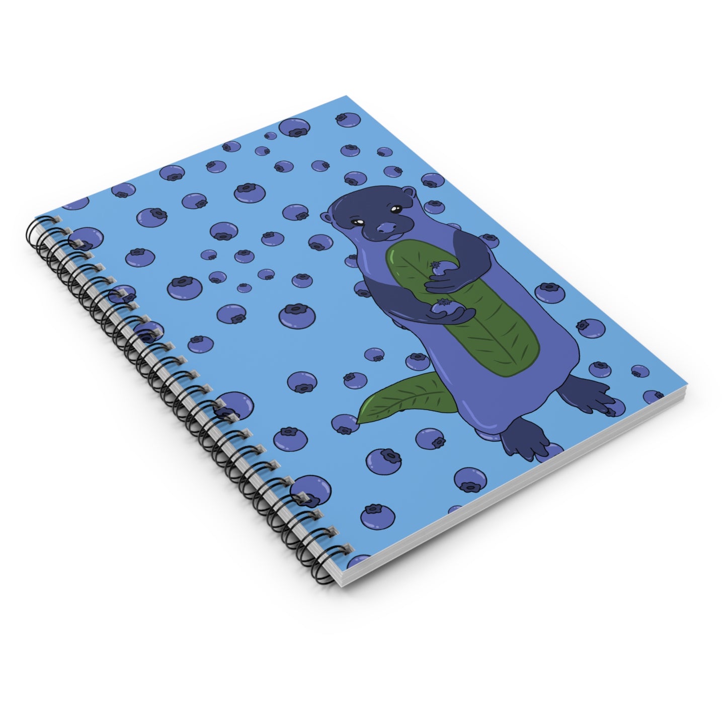 Pie's Blueberry Spiral Notebook - Ruled Line