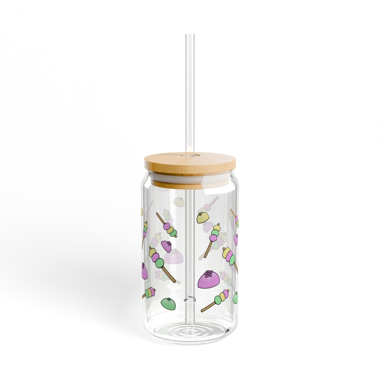 Shinto's 16oz Sipper Glass with Eco-Friendly Bamboo Lid - Perfect for Parties or Everyday Use